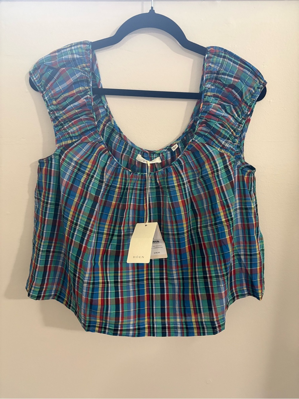DÔEN Jessa Top in Alderbrook Plaid